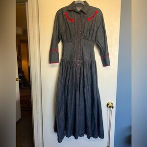 Handmade Western Dress, Pearl Snap Buttons